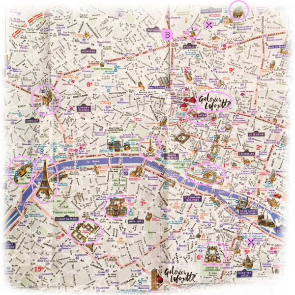Wunderbar Karte Sehenswurdigkeiten Paris Ebenbild